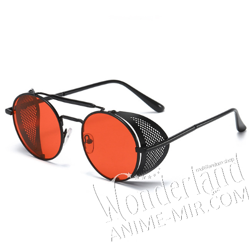 Косплей очки солнцезащитные - красные (очки Алукарда) / red glasses - Alucard